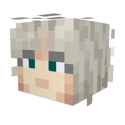 Onibaud Minecraft avatar head, 3D render