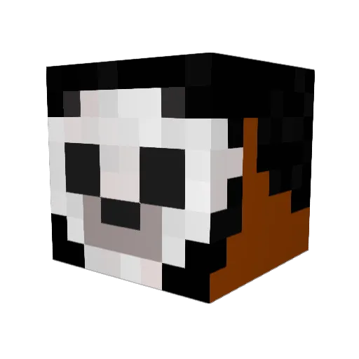 Onicix Minecraft avatar head, 3D render