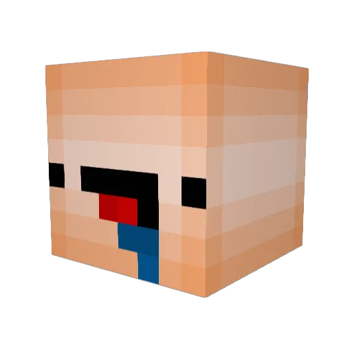 Onief Minecraft avatar head, 3D render