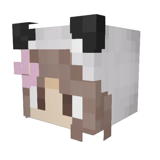 Onigo12 Minecraft avatar head, 3D render