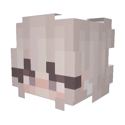 Onii_QwQ Minecraft avatar head, 3D render