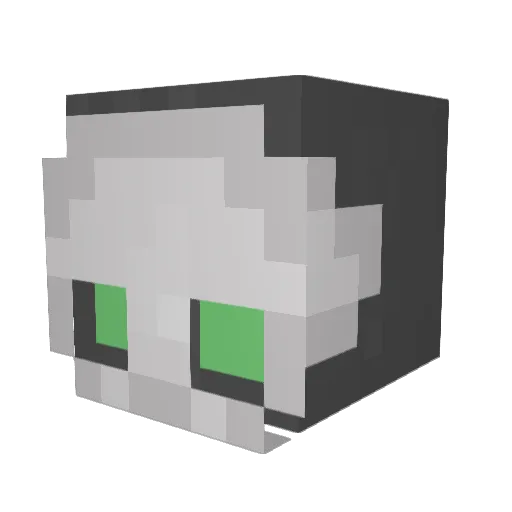 Onijum Minecraft avatar head, 3D render