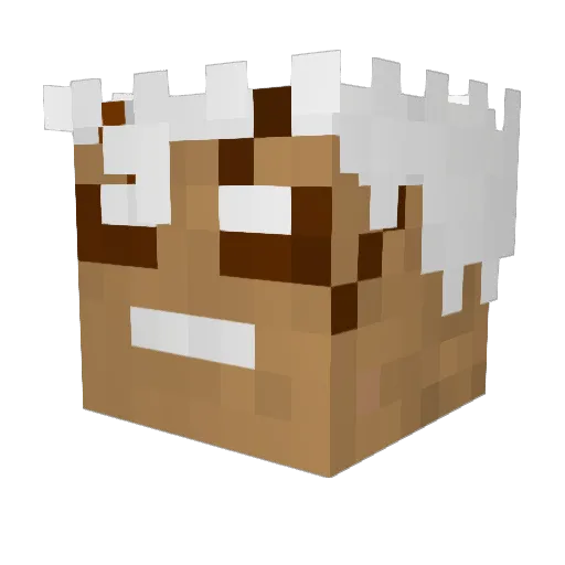 Onikoto Minecraft avatar head, 3D render