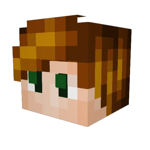 Onin787 Minecraft avatar head, 3D render