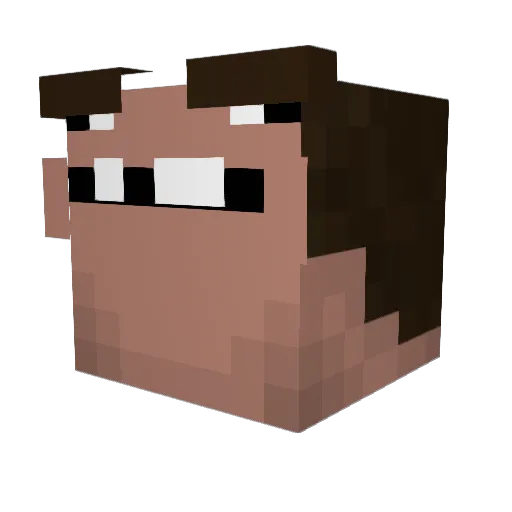 Onion1888 Minecraft avatar head, 3D render