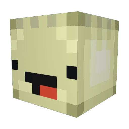 OnionFacts Minecraft avatar head, 3D render