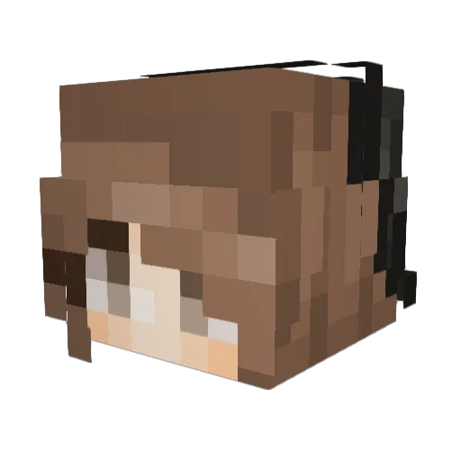 OnionL Minecraft avatar head, 3D render