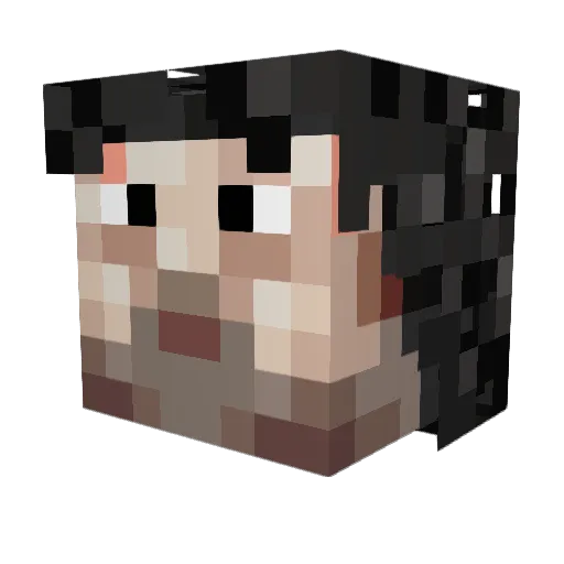 OnionRanger Minecraft avatar head, 3D render