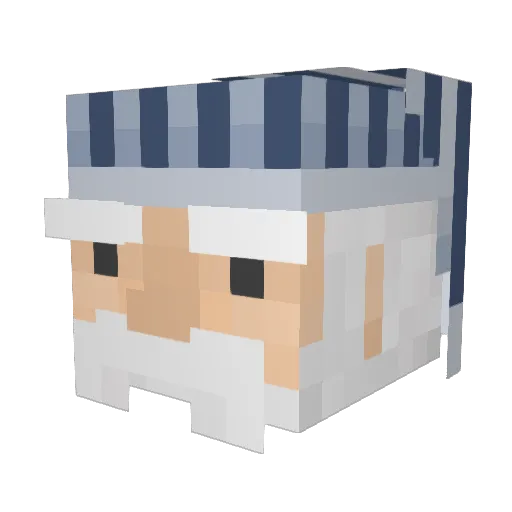 Onionwing Minecraft avatar head, 3D render