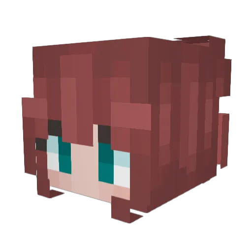 Oniryae Minecraft avatar head, 3D render