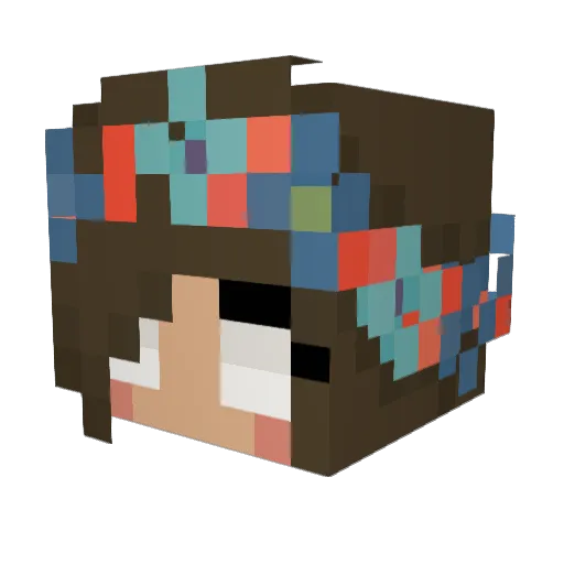 OniumLK Minecraft avatar head, 3D render