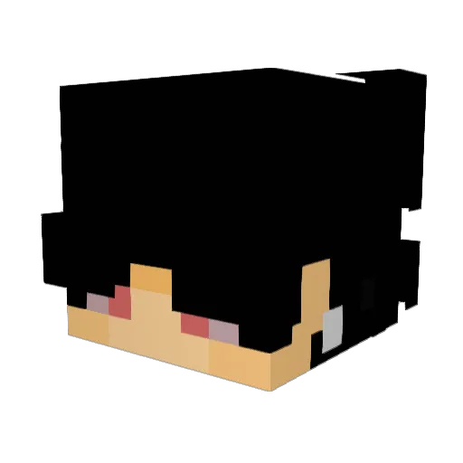 Onixh Minecraft avatar head, 3D render