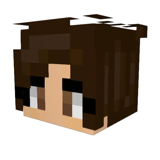 Onixx_08 Minecraft avatar head, 3D render