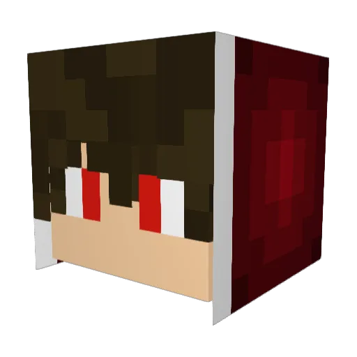 Onjh Minecraft avatar head, 3D render