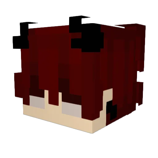 Onjurr Minecraft avatar head, 3D render