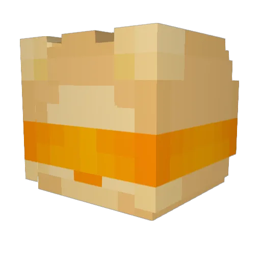Onkansek Minecraft avatar head, 3D render