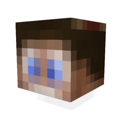 Onkel530 Minecraft avatar head, 3D render