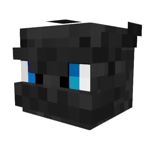 OnkelDragon Minecraft avatar head, 3D render