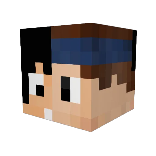 OnkelKoyote17 Minecraft avatar head, 3D render