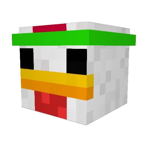 OnkelMichael Minecraft avatar head, 3D render