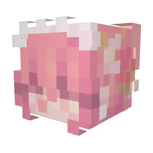 OnkelSemmel Minecraft avatar head, 3D render