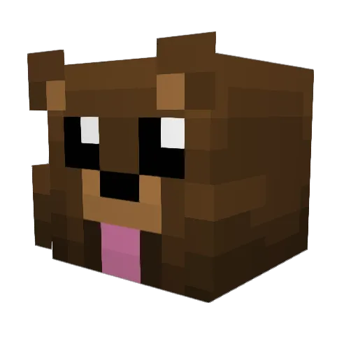 Onkelficker Minecraft avatar head, 3D render