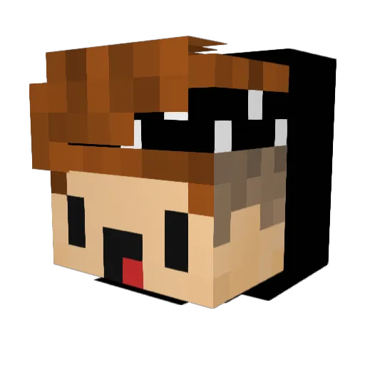 Onkellinus Minecraft avatar head, 3D render