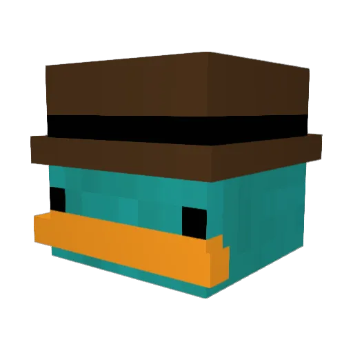 Onkelolaf Minecraft avatar head, 3D render