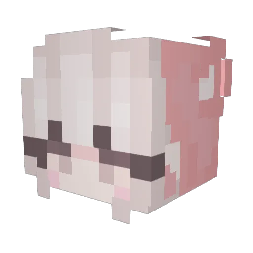 Onliee Minecraft avatar head, 3D render