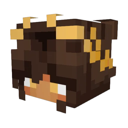 Onliix Minecraft avatar head, 3D render