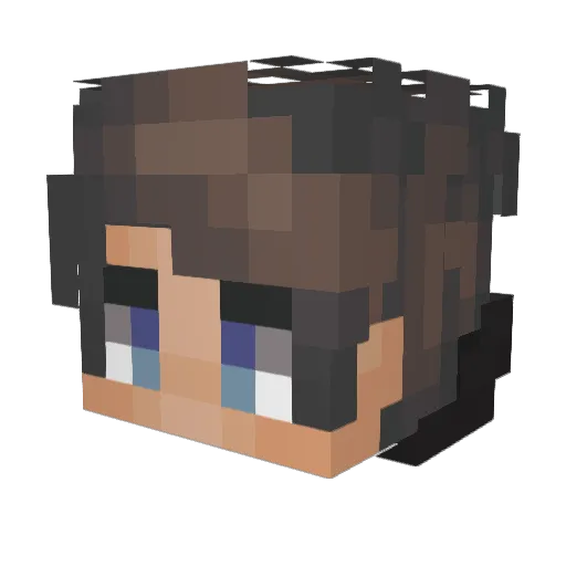 OnlineG50210 Minecraft avatar head, 3D render