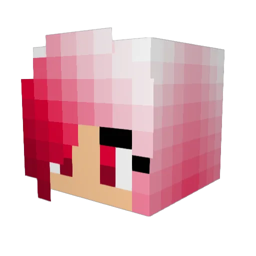 OnlineMonkey Minecraft avatar head, 3D render