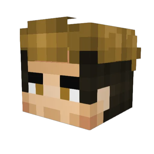 Only1Trickster Minecraft avatar head, 3D render
