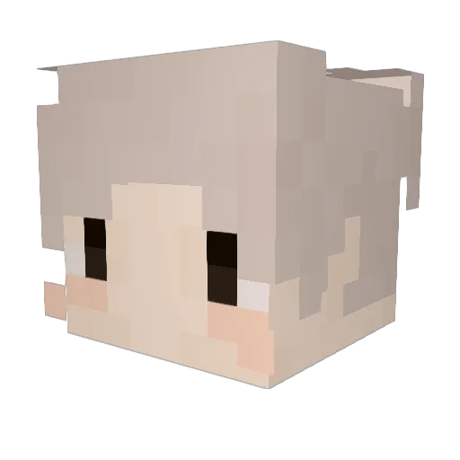 OnlyAGhost Minecraft avatar head, 3D render