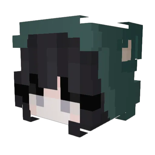 OnlyAlone Minecraft avatar head, 3D render