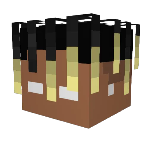 OnlyBackeey Minecraft avatar head, 3D render