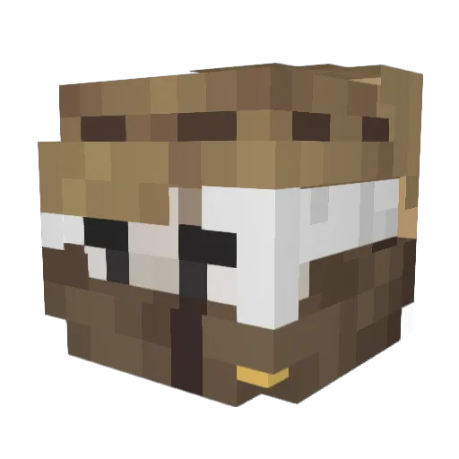 OnlyBadOmens Minecraft avatar head, 3D render