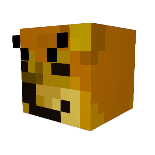 OnlyBleam Minecraft avatar head, 3D render