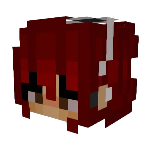 OnlyBrianna Minecraft avatar head, 3D render
