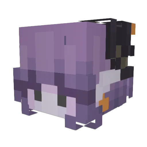 OnlyCensored Minecraft avatar head, 3D render