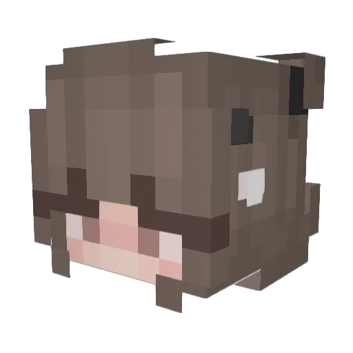 OnlyChoppa Minecraft avatar head, 3D render
