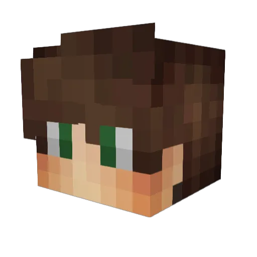 OnlyCisco Minecraft avatar head, 3D render