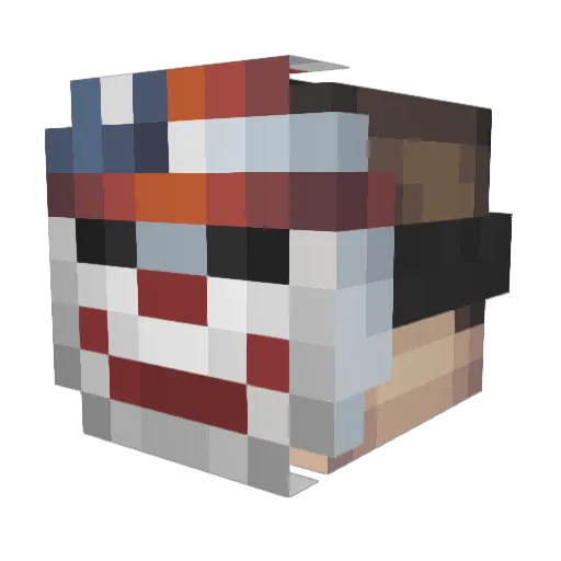OnlyDallas Minecraft avatar head, 3D render