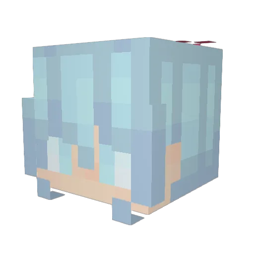 OnlyEPIC Minecraft avatar head, 3D render
