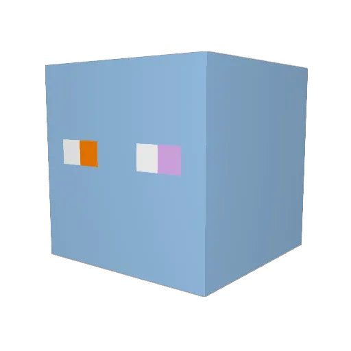 OnlyErisCushion Minecraft avatar head, 3D render