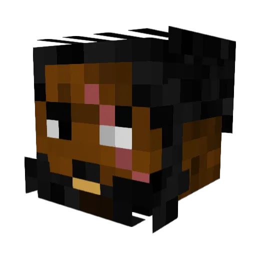 OnlyFan_ Minecraft avatar head, 3D render