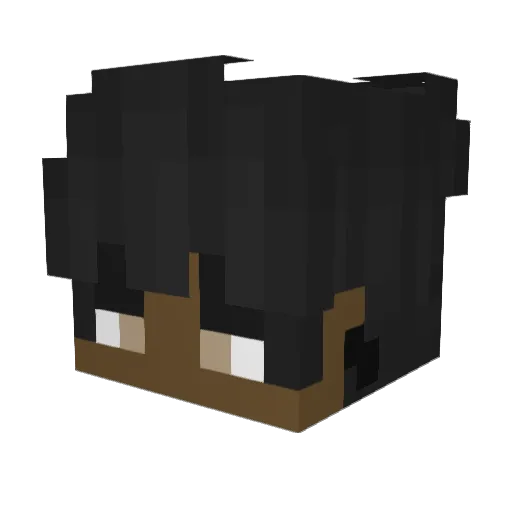 OnlyFirns Minecraft avatar head, 3D render