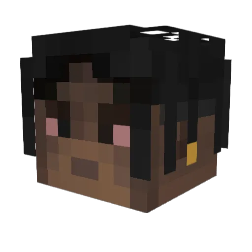 OnlyIce Minecraft avatar head, 3D render