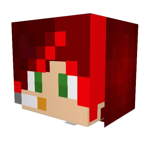 OnlyKev Minecraft avatar head, 3D render