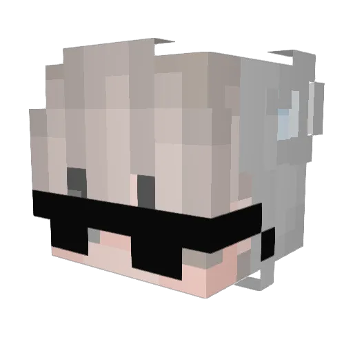 OnlyL4n Minecraft avatar head, 3D render